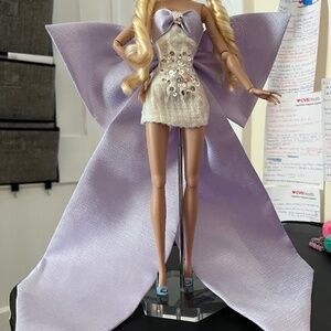 Rimdoll - Lilac/Purple Back Bow Dress for 12" Poppy Parker/Barbie/FR6 Dolls